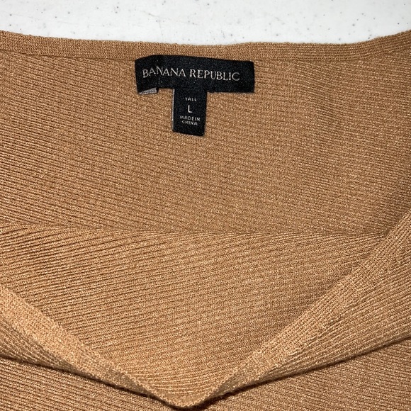 BANANA REPUBLIC TALL LG. TAUPE SWEATER DRESS - Picture 7 of 12